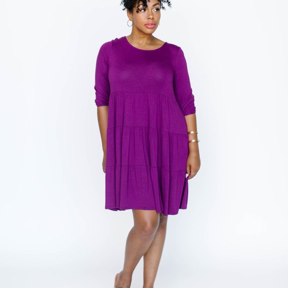 Krafft Dress Agnes & Dora Plum - Picture 1 of 2